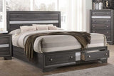 Hannah Grey Nightstand - Ella Furniture