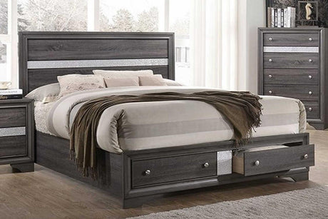 Hannah Grey Nightstand - Ella Furniture