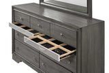 Hannah Grey Nightstand - Ella Furniture
