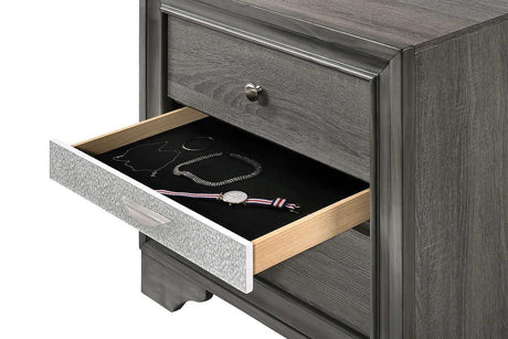 Hannah Grey Nightstand - Ella Furniture