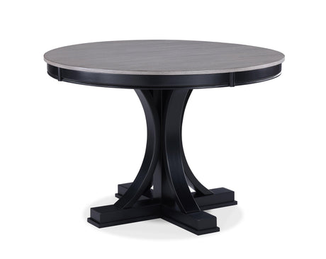 Harriet Gray Modern Solid Wood And Veneers Fabric Upholstered Dining Room Set - Ella Furniture