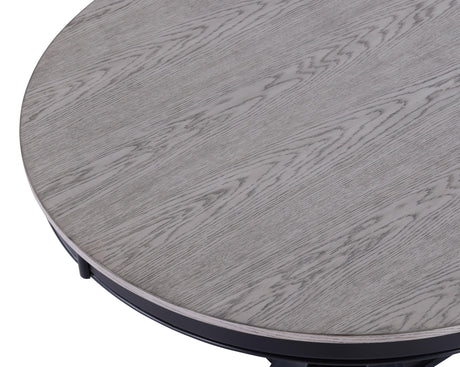 Harriet Gray Modern Solid Wood And Veneers Fabric Upholstered Dining Room Set - Ella Furniture