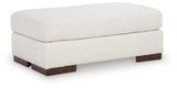 Hartside Frosted Performance Fabric,Next-Gen Nuvella™,Chenille Ottoman angled view