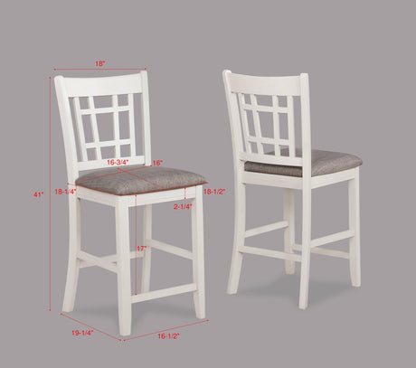 Hartwell Chalk Gray Modern Wood Oval Extendable Counter Height Dining Room Set - Ella Furniture