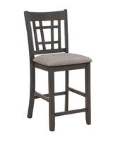 Hartwell Gray Modern Wood Oval Extendable Counter Height Dining Room Set - Ella Furniture
