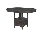 Hartwell Gray Modern Wood Oval Extendable Counter Height Dining Room Set - Ella Furniture