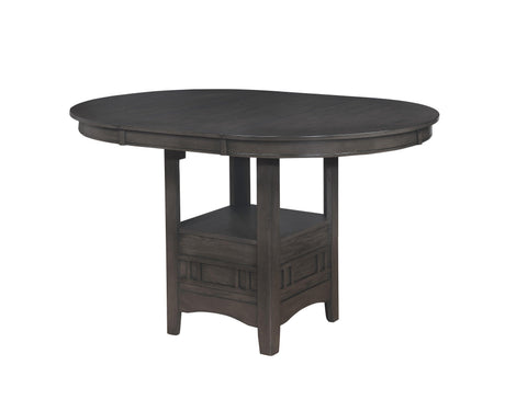 Hartwell Gray Modern Wood Oval Extendable Counter Height Dining Room Set - Ella Furniture