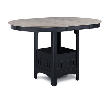 Hartwell Light Gray Modern Solid Wood And Veneers Counter Height Dining Room Set - Ella Furniture