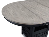 Hartwell Light Gray Modern Solid Wood And Veneers Counter Height Dining Room Set - Ella Furniture