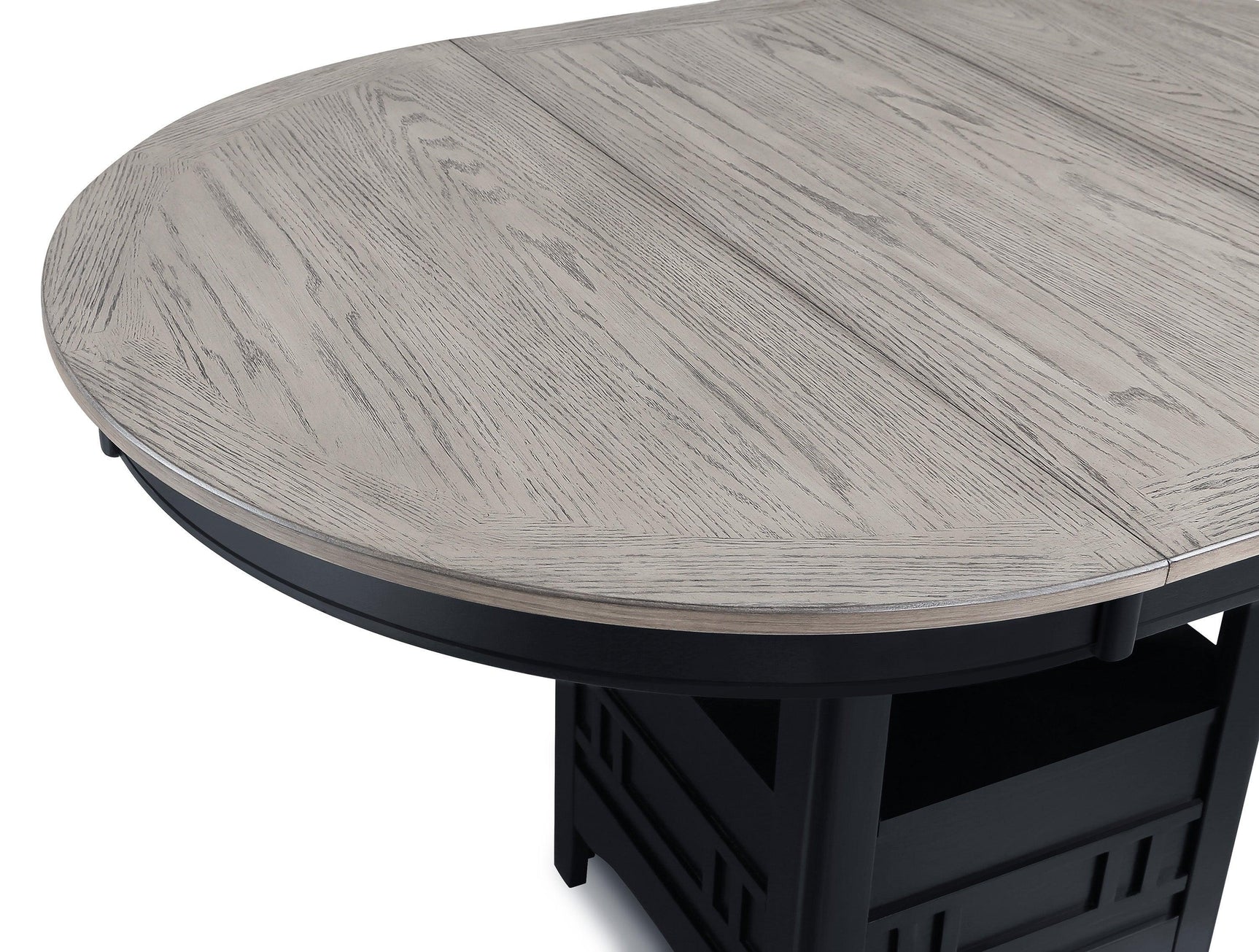 Hartwell Light Gray Modern Solid Wood And Veneers Counter Height Dining Room Set - Ella Furniture
