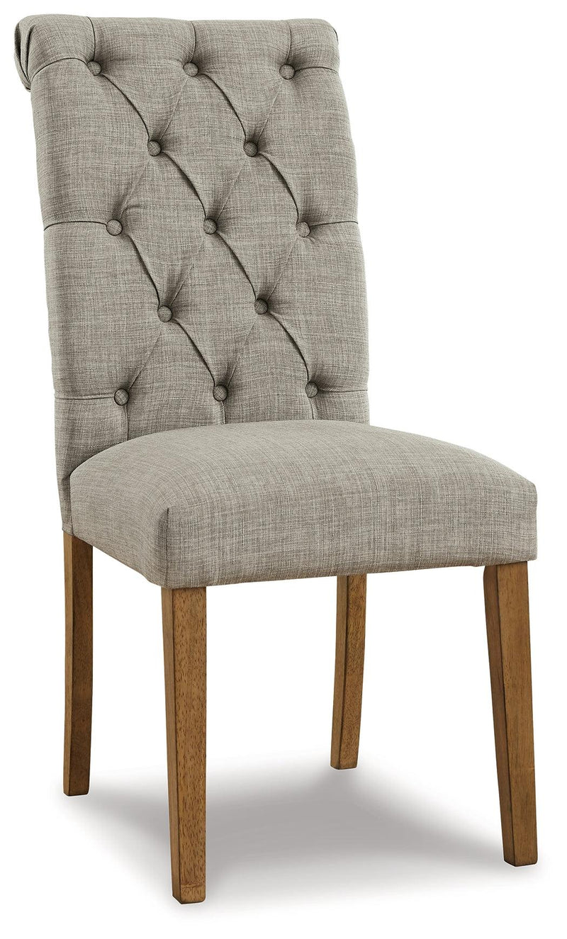 Harvina Light Gray 2-Piece Dining Room Chair - Ella Furniture
