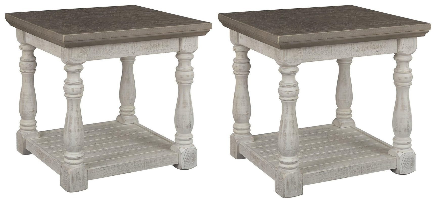 Havalance Gray/white 2 End Tables - Ella Furniture