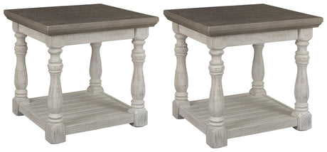 Havalance Gray/white 2 End Tables - Ella Furniture