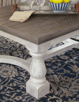 Havalance Gray/white Coffee Table With 1 End Table - Ella Furniture