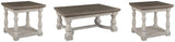 Havalance Gray/white Coffee Table With 2 End Tables - Ella Furniture