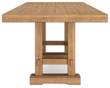 Havonplane Brown Counter Height Dining Table And 2 Barstools And Bench - Ella Furniture