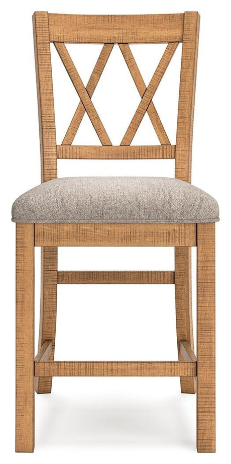 Havonplane Brown Counter Height Dining Table And 6 Barstools - Ella Furniture