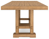 Havonplane Brown Counter Height Dining Table And 6 Barstools - Ella Furniture
