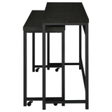 Hawes 4-Piece Multipurpose Counter Height Table Set Black 182724 - Ella Furniture
