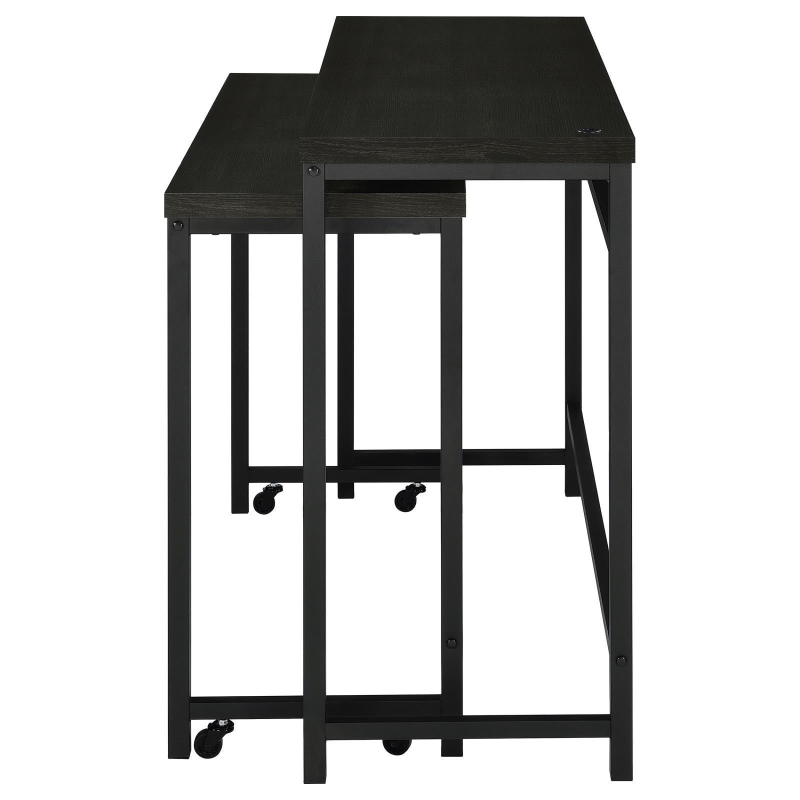 Hawes 4-Piece Multipurpose Counter Height Table Set Black 182724 - Ella Furniture