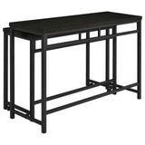 Hawes 4-Piece Multipurpose Counter Height Table Set Black 182724 - Ella Furniture