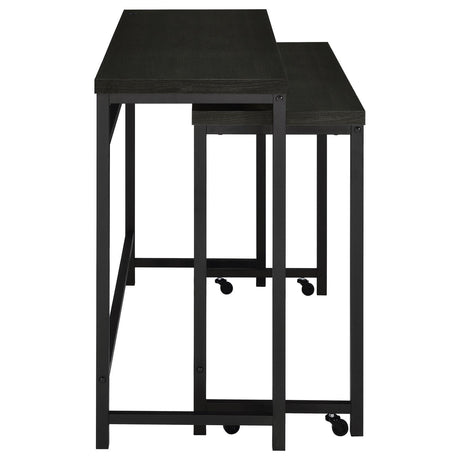 Hawes 4-Piece Multipurpose Counter Height Table Set Black 182724 - Ella Furniture