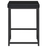 Hawes 4-Piece Multipurpose Counter Height Table Set Black 182724 - Ella Furniture