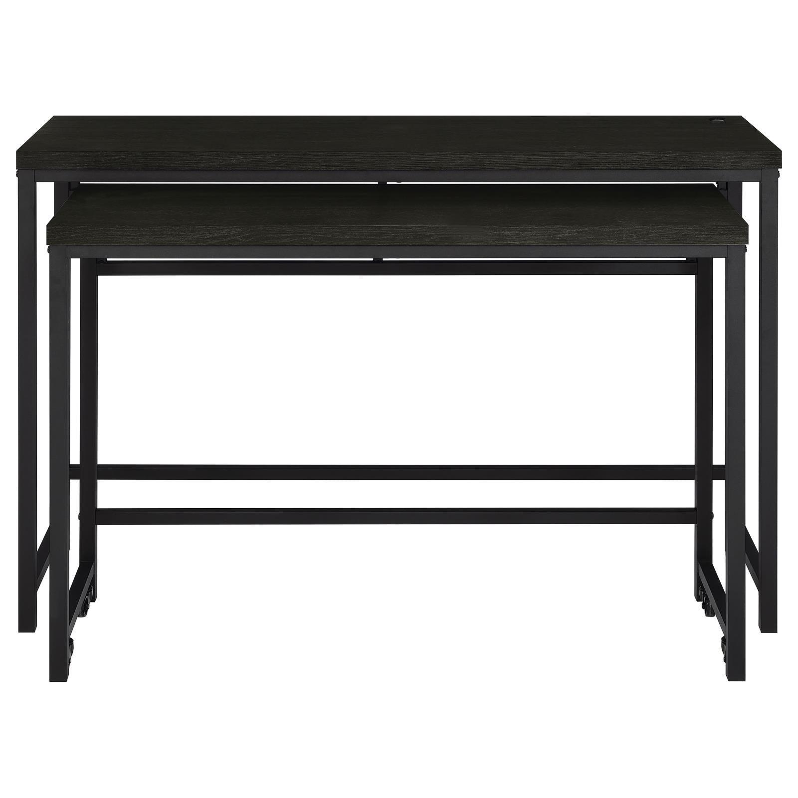 Hawes 4-Piece Multipurpose Counter Height Table Set Black 182724 - Ella Furniture