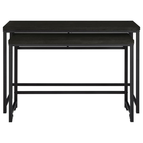 Hawes 4-Piece Multipurpose Counter Height Table Set Black 182724 - Ella Furniture