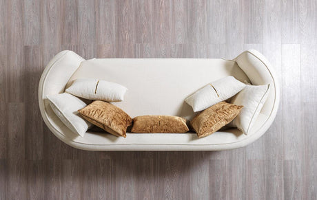 Helena Ivory Velvet Sofa & Loveseat - Ella Furniture