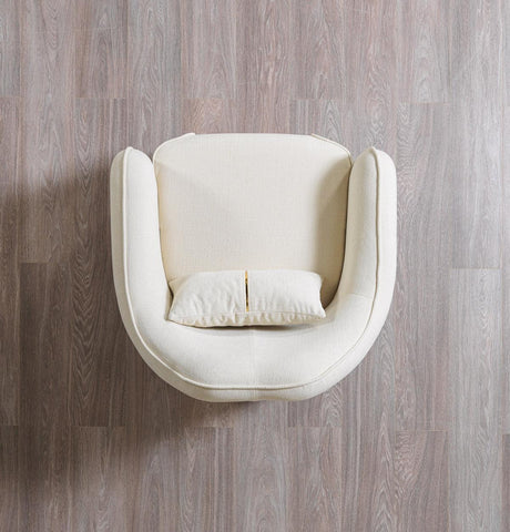 Helena Ivory Velvet Sofa & Loveseat - Ella Furniture