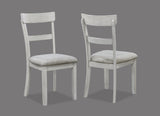 Henderson Driftwood Modern Solid Wood Fabric Upholstered Dining Room Set - Ella Furniture