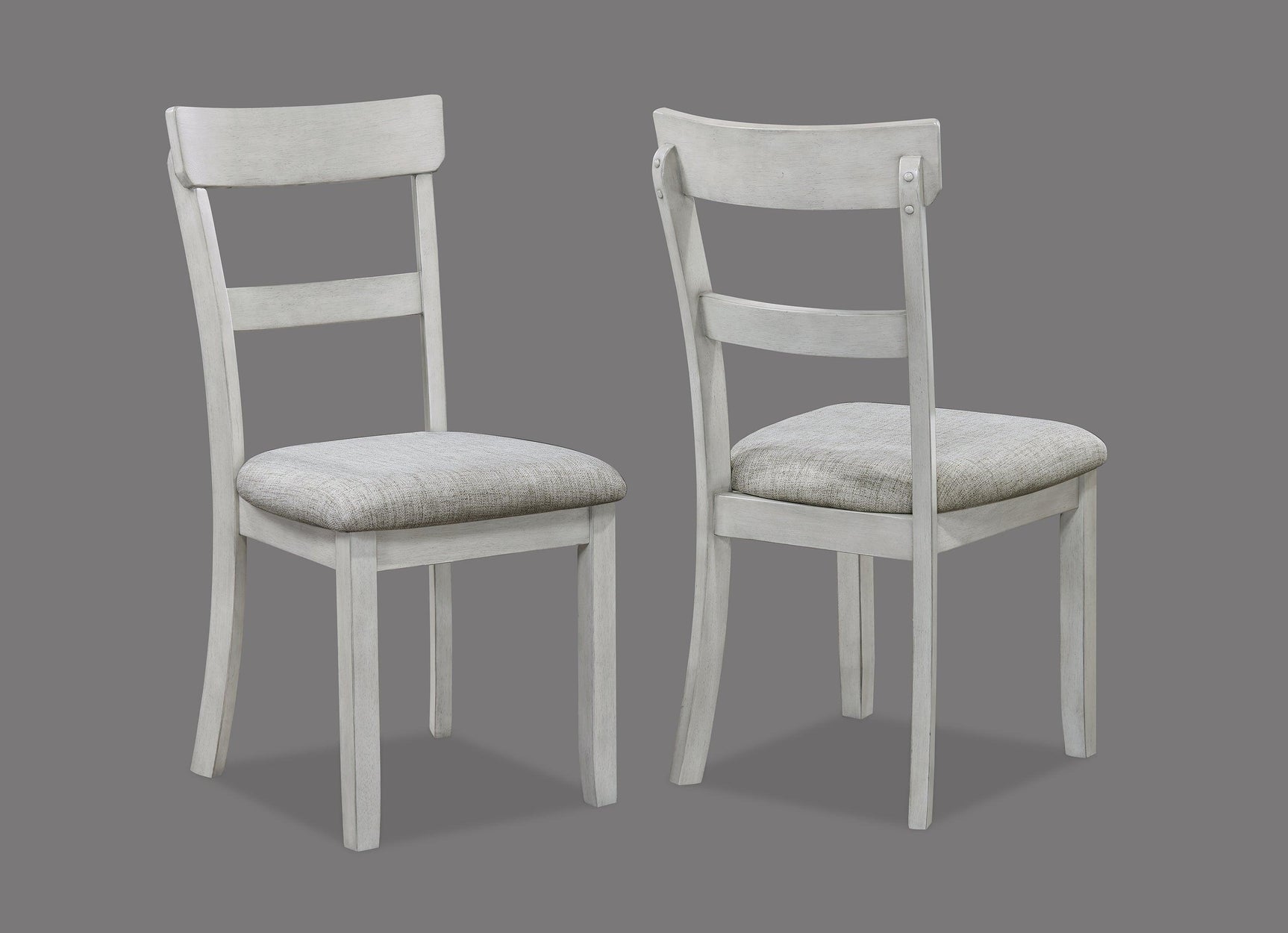 Henderson Driftwood Modern Solid Wood Fabric Upholstered Dining Room Set - Ella Furniture
