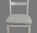 Henderson Driftwood Modern Solid Wood Fabric Upholstered Dining Room Set - Ella Furniture