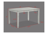 Henderson Driftwood Modern Solid Wood Fabric Upholstered Dining Room Set - Ella Furniture