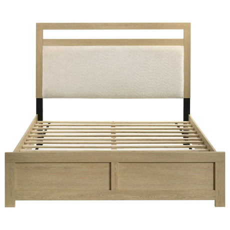 Hendricks Queen Panel Headboard Platform Bed Light Oak view 4