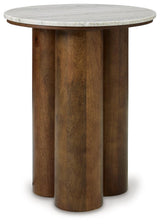 Henfield Beige/brown Accent Table - Ella Furniture