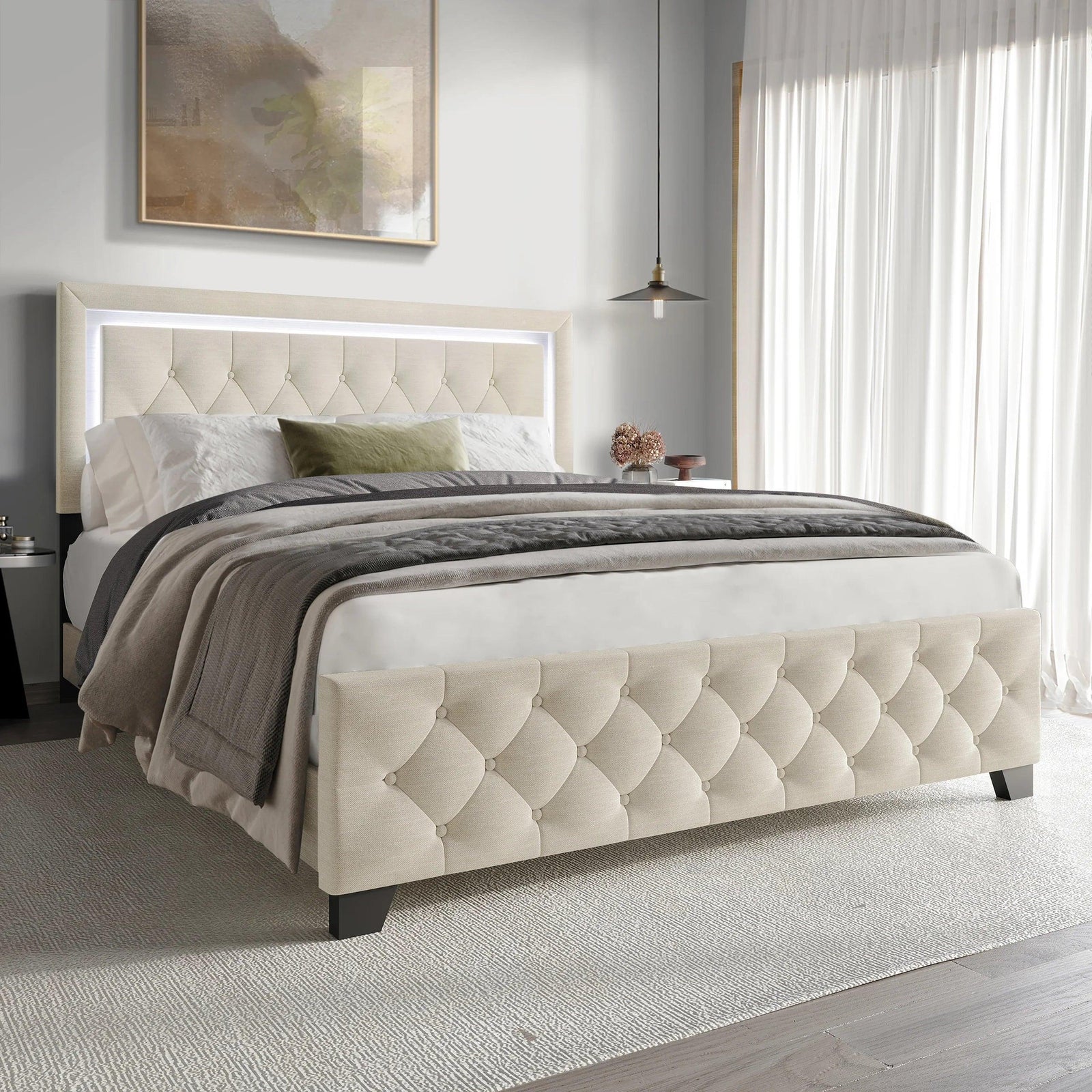 Hh260 Platform Bed - Twin, King Only (Twin) - Ella Furniture