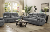 HIGGINS MOTION COLLECTION Houston Casual Stone Reclining Two-Piece Living Room Set 602261-S2 - Ella Furniture