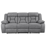 HIGGINS MOTION COLLECTION Houston Casual Stone Reclining Two-Piece Living Room Set 602261-S2 - Ella Furniture