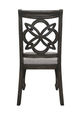 Hilara Brown/Gray Modern Solid Wood And Veneers Fabric Upholstered Dining Room Set - Ella Furniture