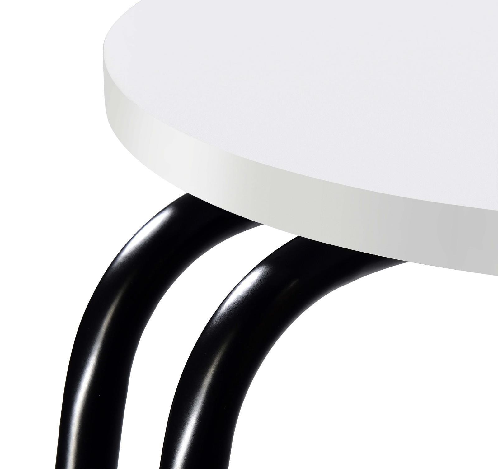 Hilly 3-Tier Round Side Table White And Black 930071 - Ella Furniture
