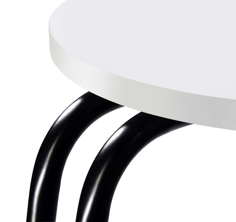 Hilly 3-Tier Round Side Table White And Black 930071 - Ella Furniture
