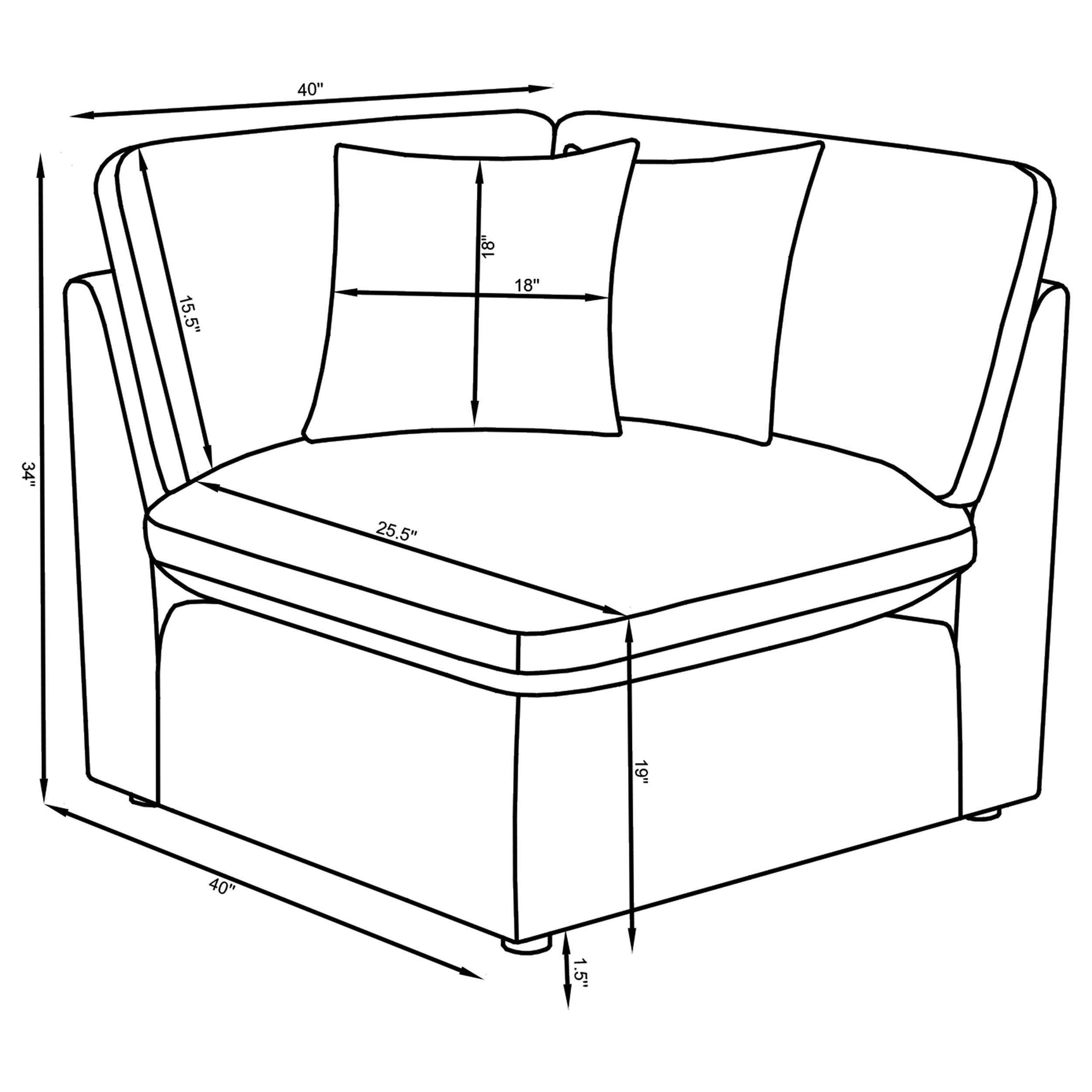 Hobson 6-piece Upholstered Modular Sectional Sofa Ivory 551451-SET - Ella Furniture
