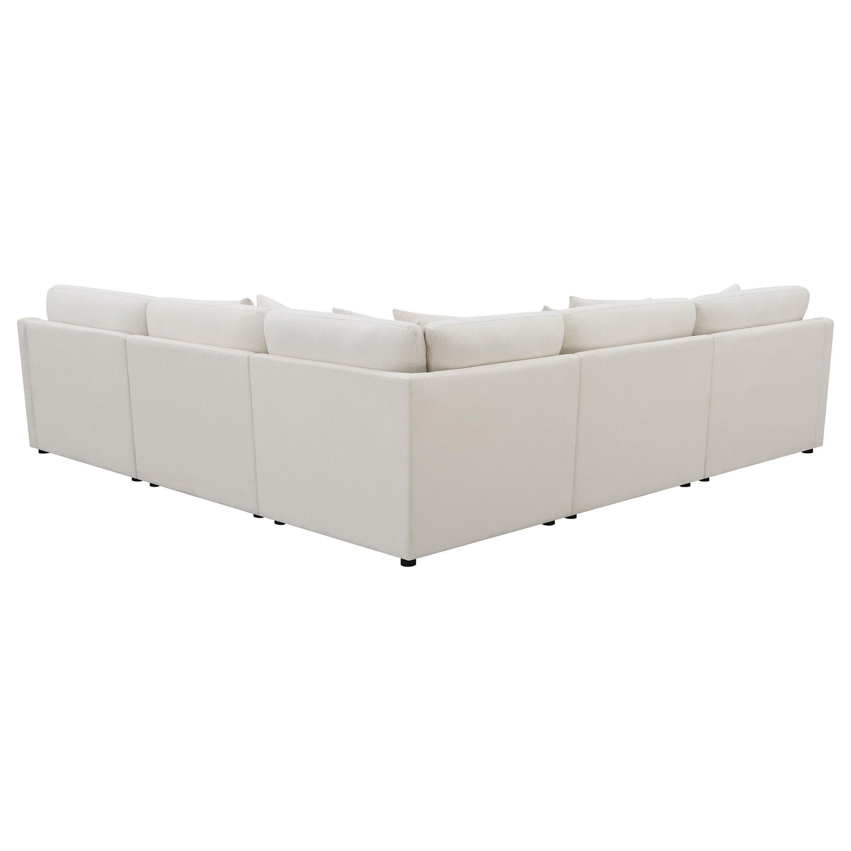 Hobson 6-piece Upholstered Modular Sectional Sofa Ivory 551451-SET - Ella Furniture