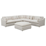 Hobson 6-piece Upholstered Modular Sectional Sofa Ivory 551451-SET - Ella Furniture