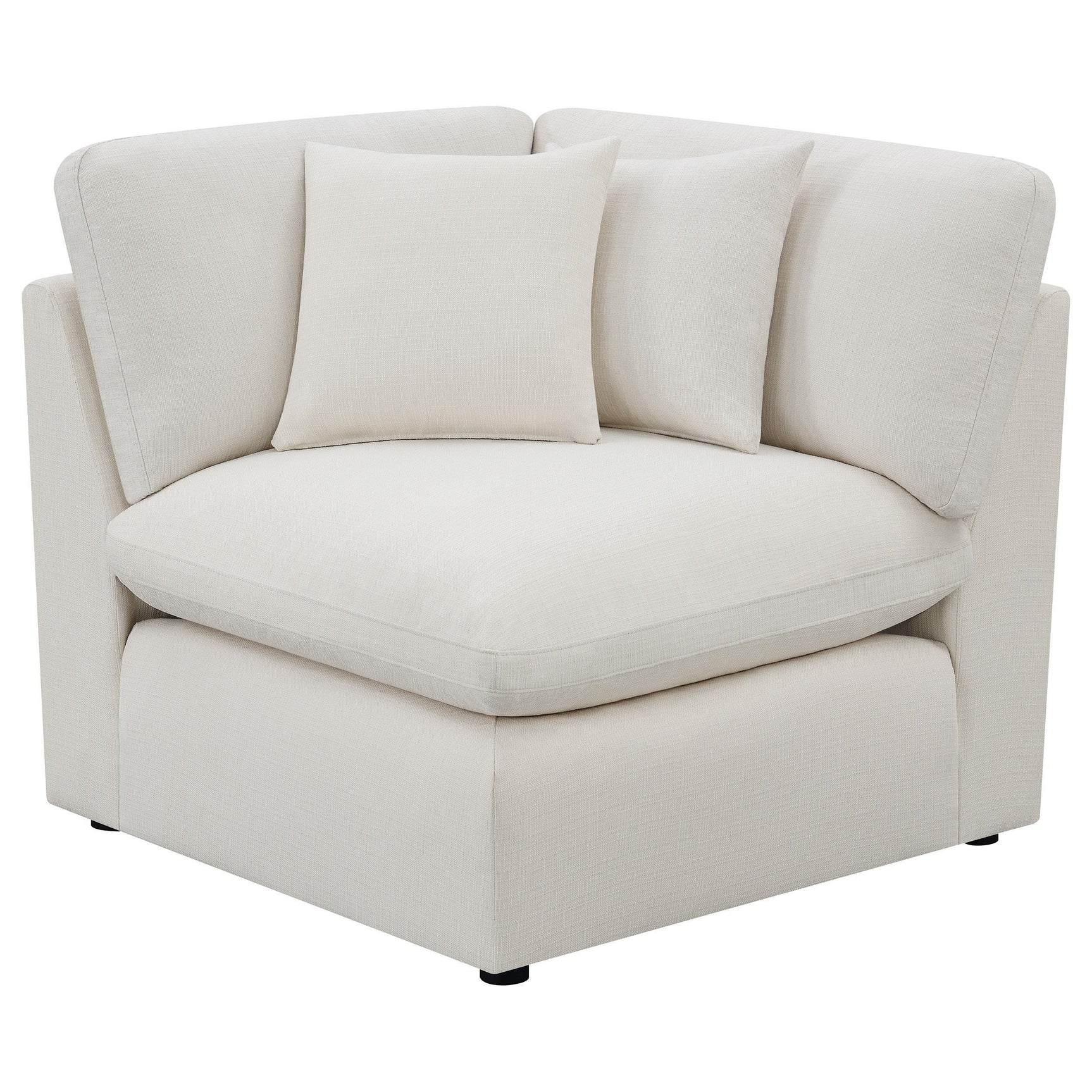 Hobson 6-piece Upholstered Modular Sectional Sofa Ivory 551451-SET - Ella Furniture