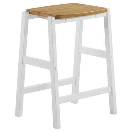 Hollis 3-piece Kitchen Island Counter Height Table Set White 122246-S3 - Ella Furniture