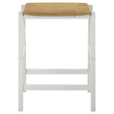 Hollis 3-piece Kitchen Island Counter Height Table Set White 122246-S3 - Ella Furniture