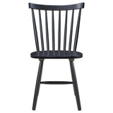 Hollyoak Windsor Wood Dining Side Chair Black (Set of 2) 183042 - Ella Furniture